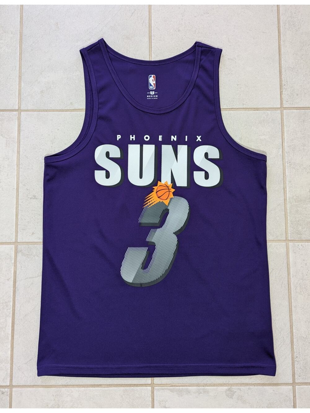 Phoenix Suns Men's Medium Jersey Shirt Purple Tank Top NBA Official Chris Paul 3